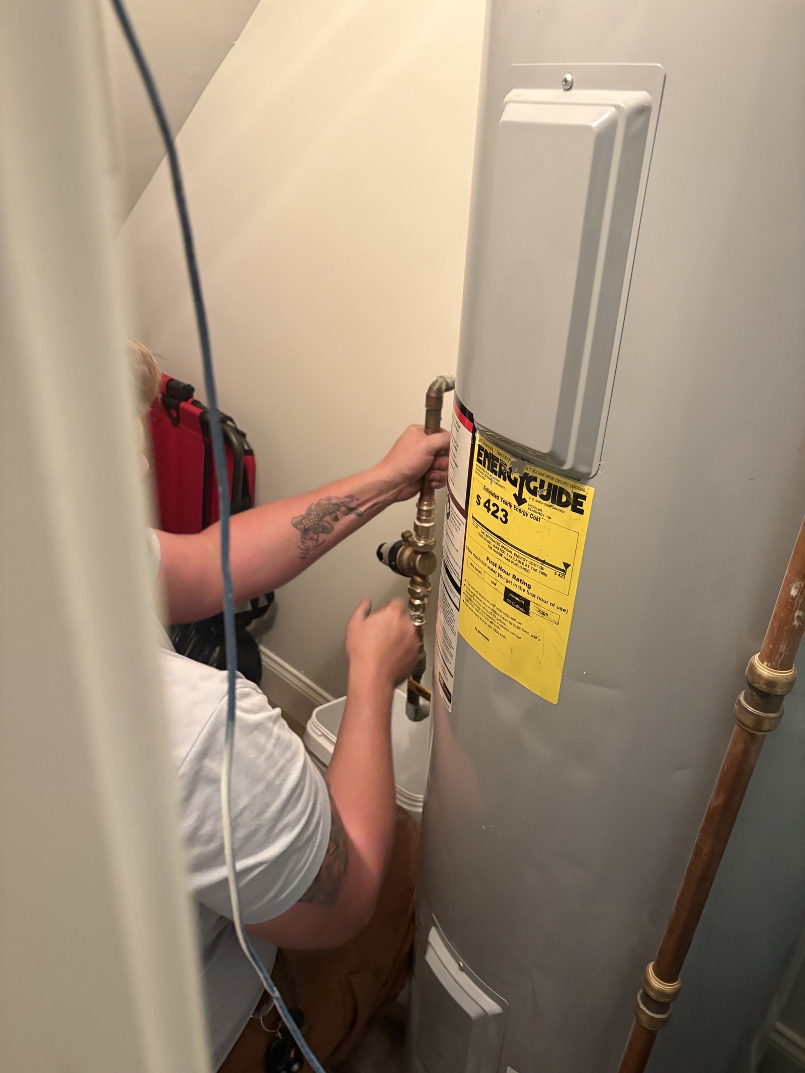 Water heater service